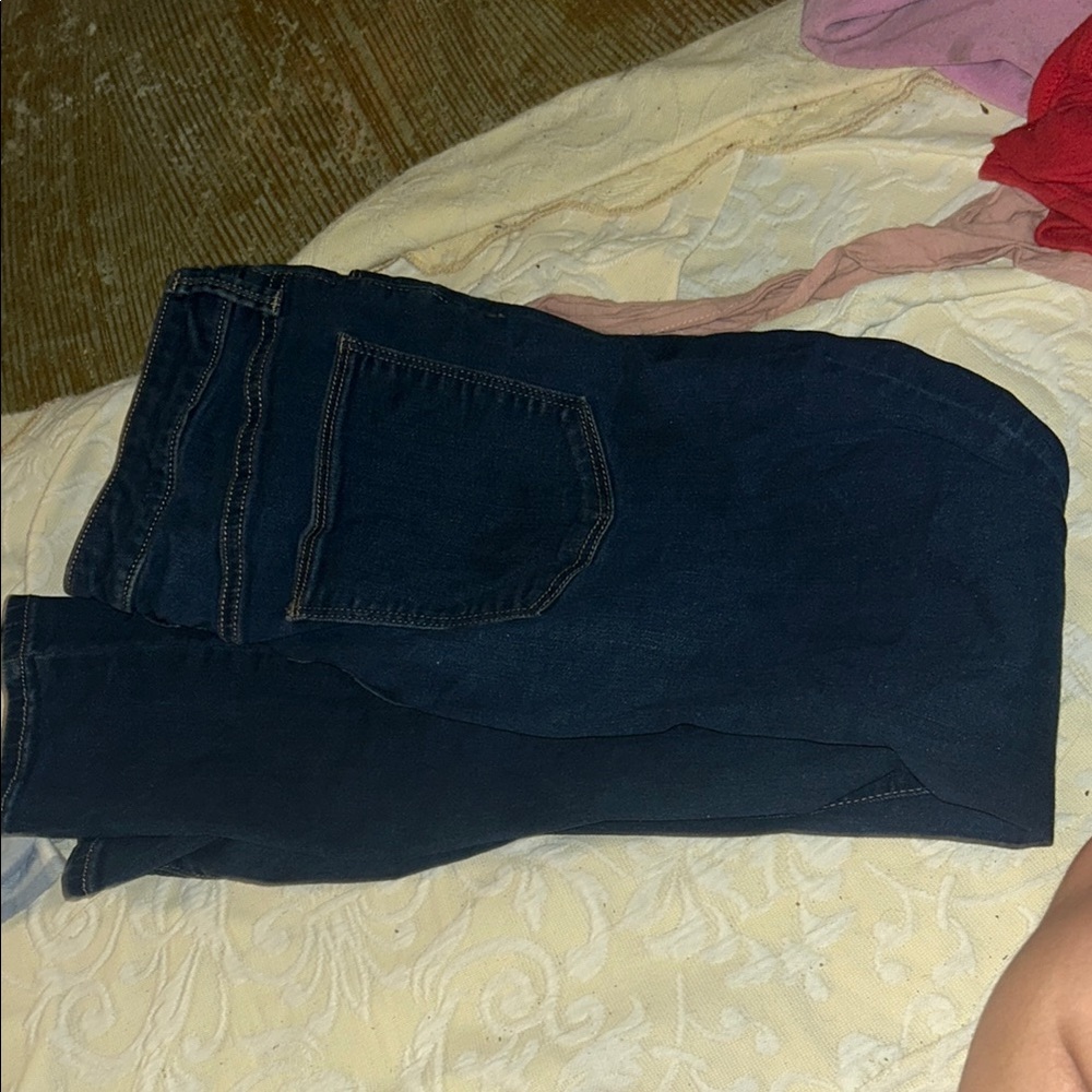 Dark Blue Denim Jeans